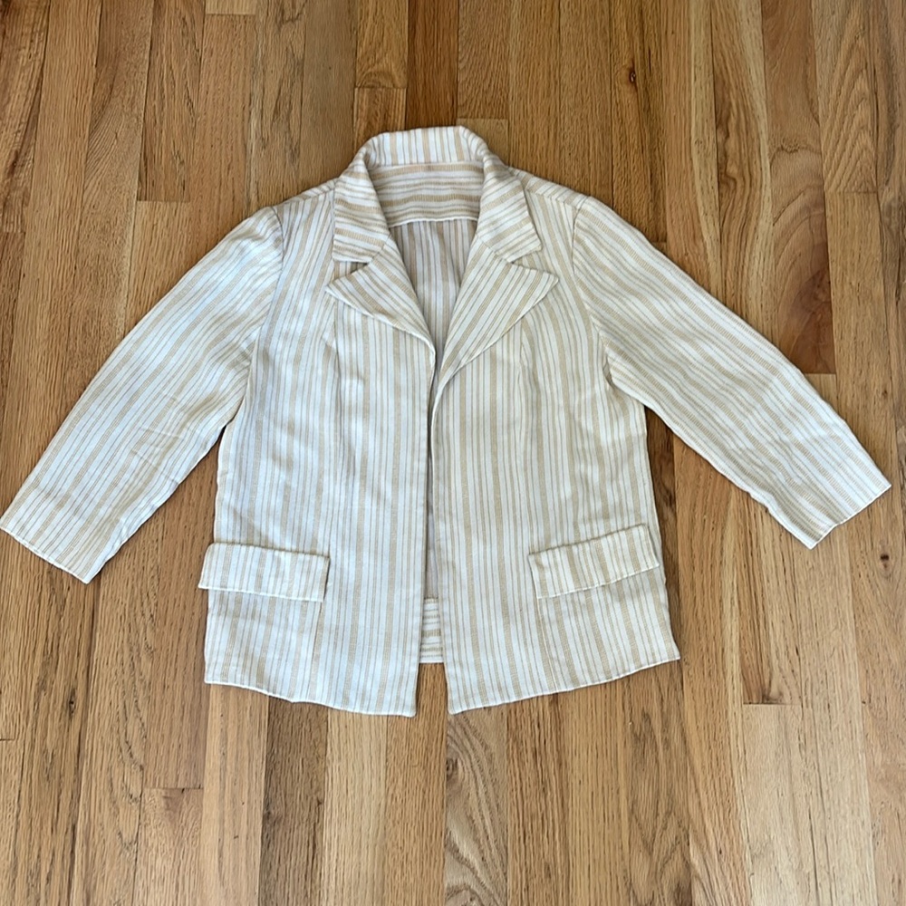 Stunning 1950’s Glenhaven Striped Cream/Yellow Jacket